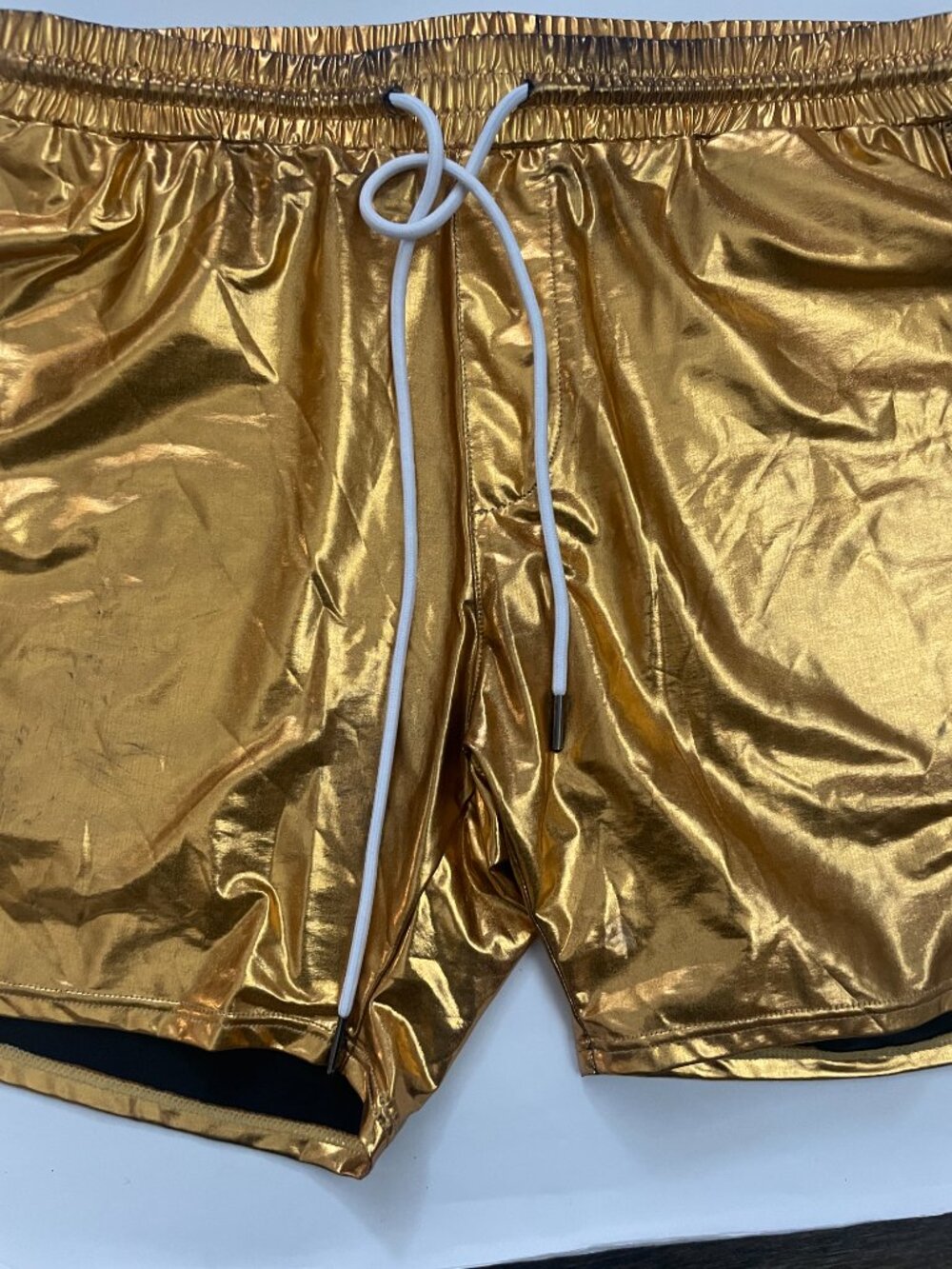 Metallic Gold Shorts